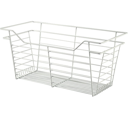Hafele White, Powder-Coated Wire Basket for Closets