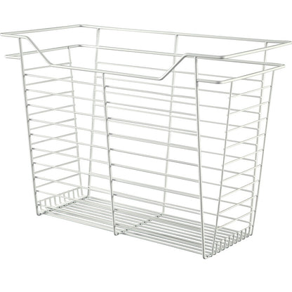 Hafele White, Powder-Coated Wire Basket for Closets