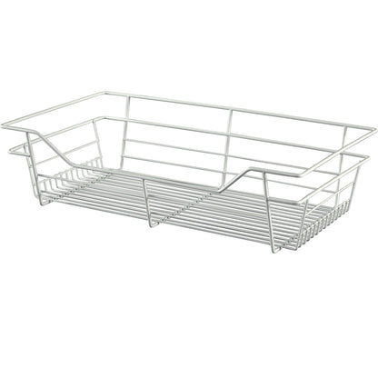 Hafele White, Powder-Coated Wire Basket for Closets