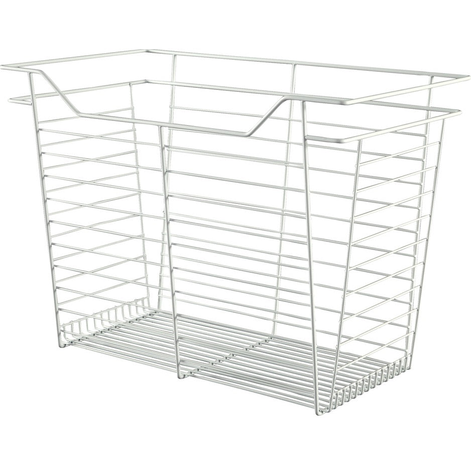 Hafele White, Powder-Coated Wire Basket for Closets