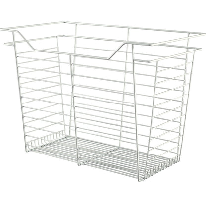 Hafele White, Powder-Coated Wire Basket for Closets