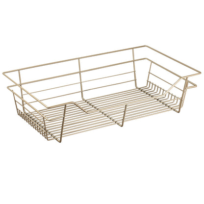 Hafele Matt Gold, Powder-Coated Wire Basket for Closets