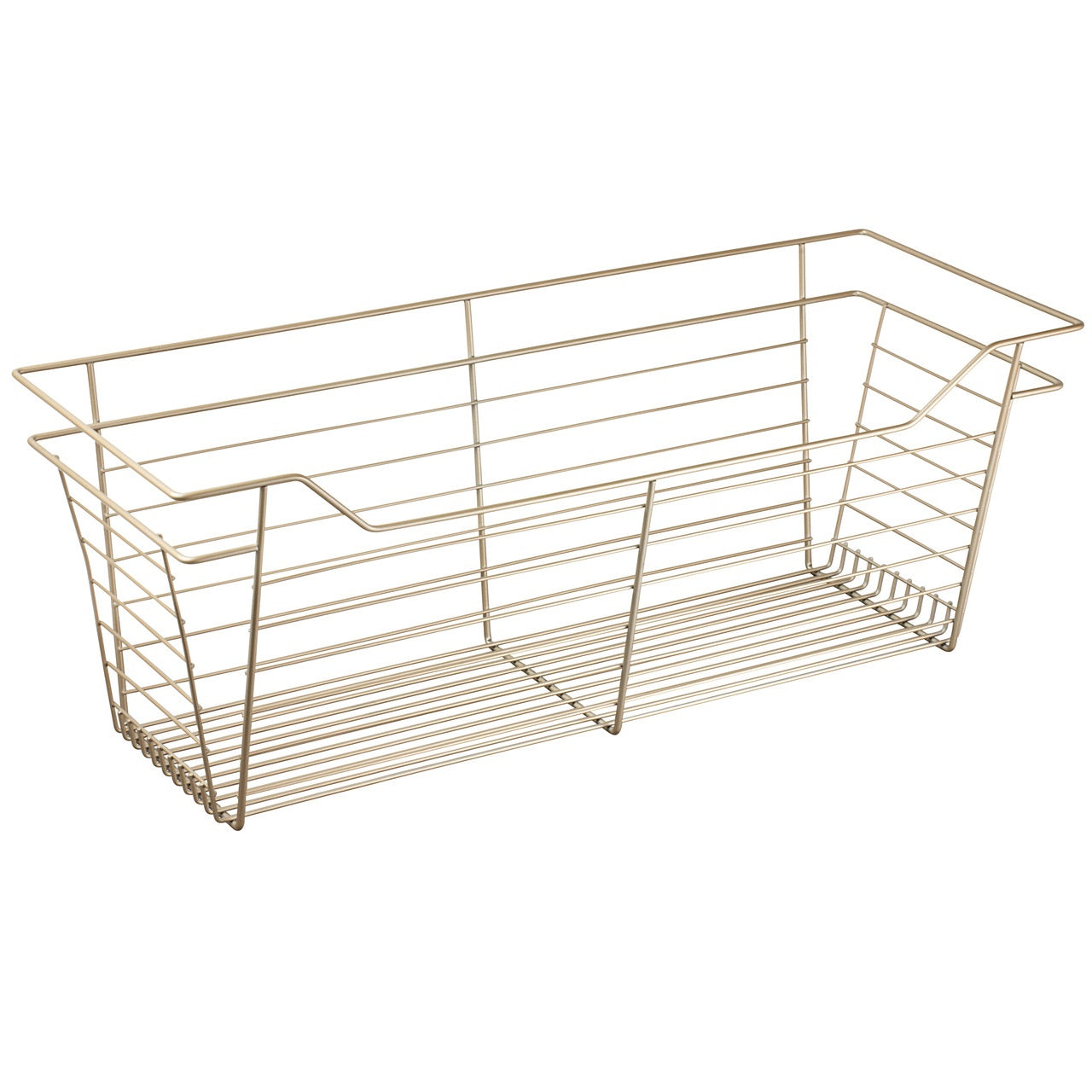 Hafele Matt Gold, Powder-Coated Wire Basket for Closets
