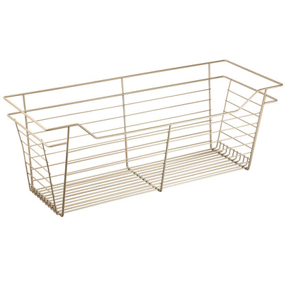 Hafele Matt Gold, Powder-Coated Wire Basket for Closets