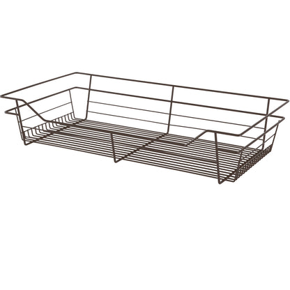 Hafele Dark Oil-Rubbed Bronze, Powder-Coated Wire Basket for Closets