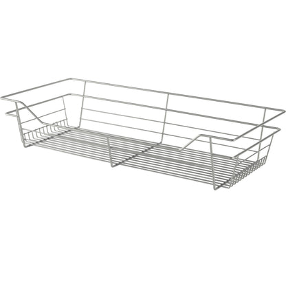 Hafele Matt Nickel, Powder-Coated Wire Basket for Closets