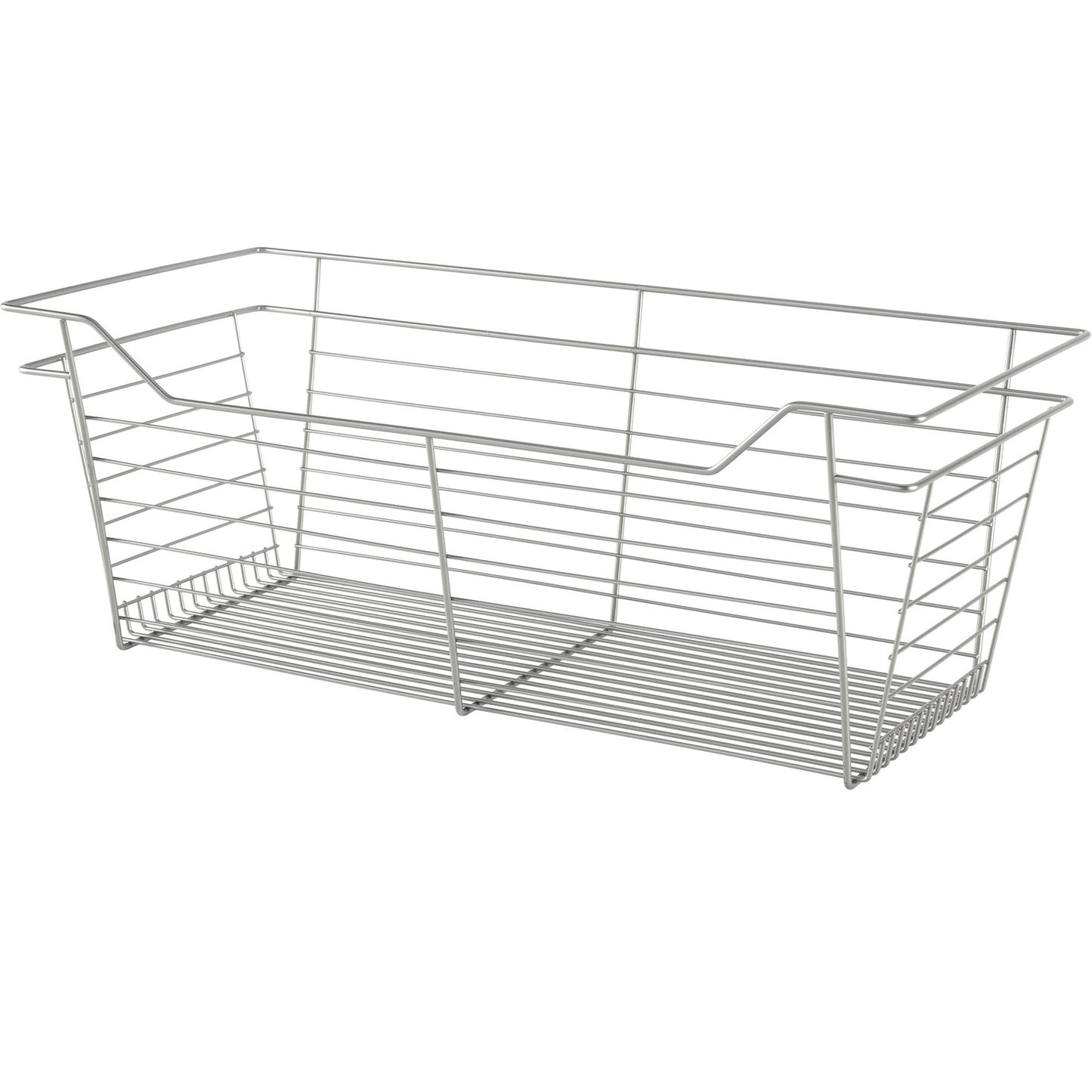 Hafele Matt Nickel, Powder-Coated Wire Basket for Closets