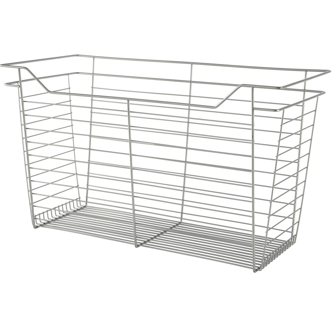 Hafele Matt Nickel, Powder-Coated Wire Basket for Closets