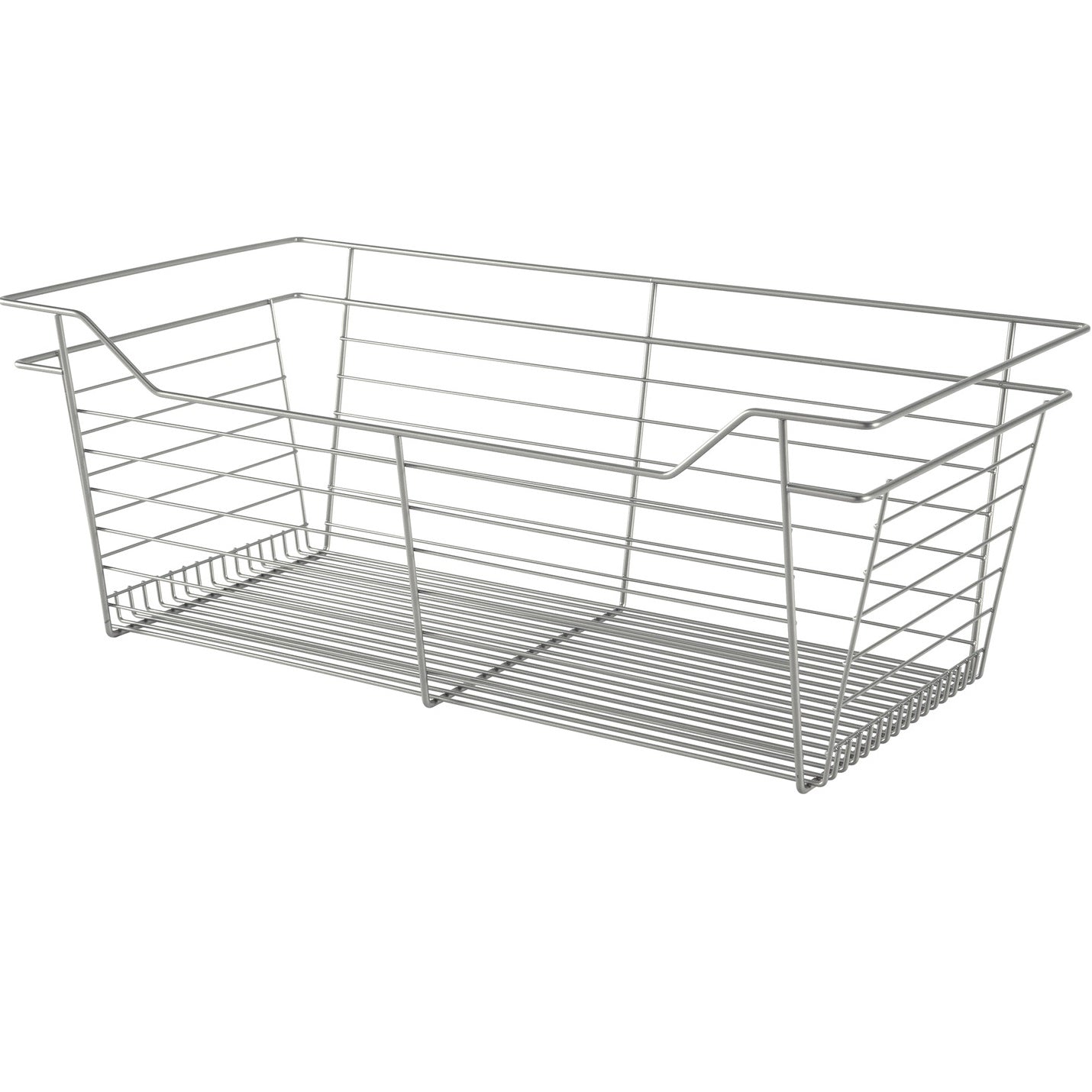 Hafele Matt Nickel, Powder-Coated Wire Basket for Closets