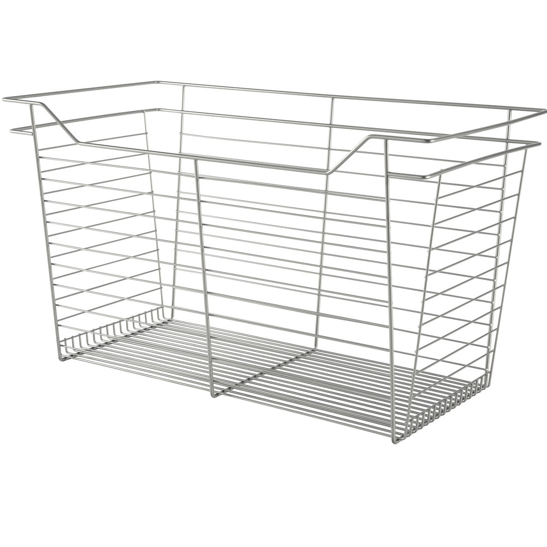 Hafele Matt Nickel, Powder-Coated Wire Basket for Closets