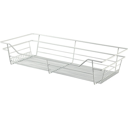 Hafele White, Powder-Coated Wire Basket for Closets