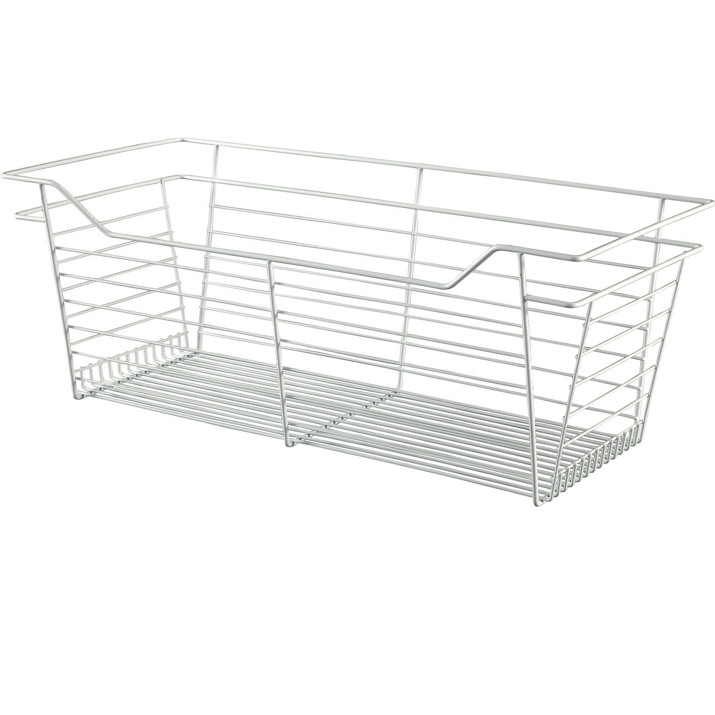 Hafele White, Powder-Coated Wire Basket for Closets