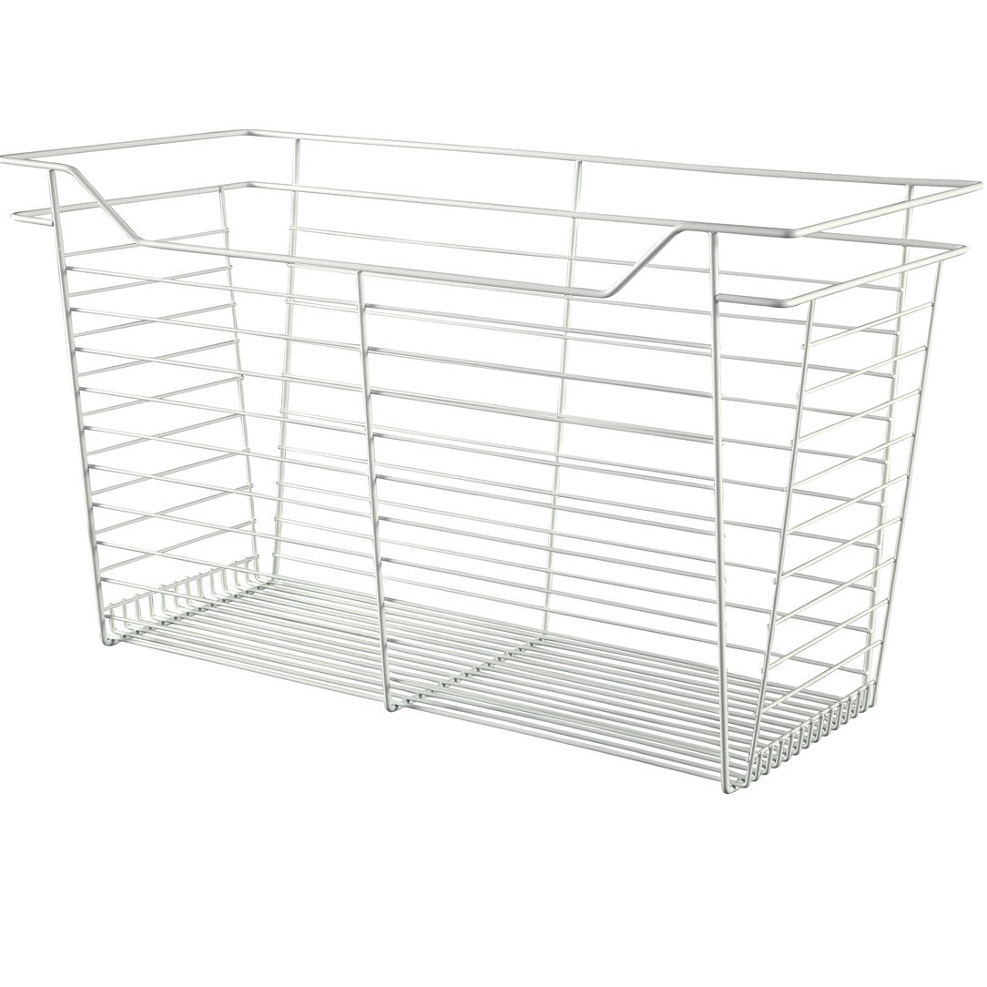 Hafele White, Powder-Coated Wire Basket for Closets