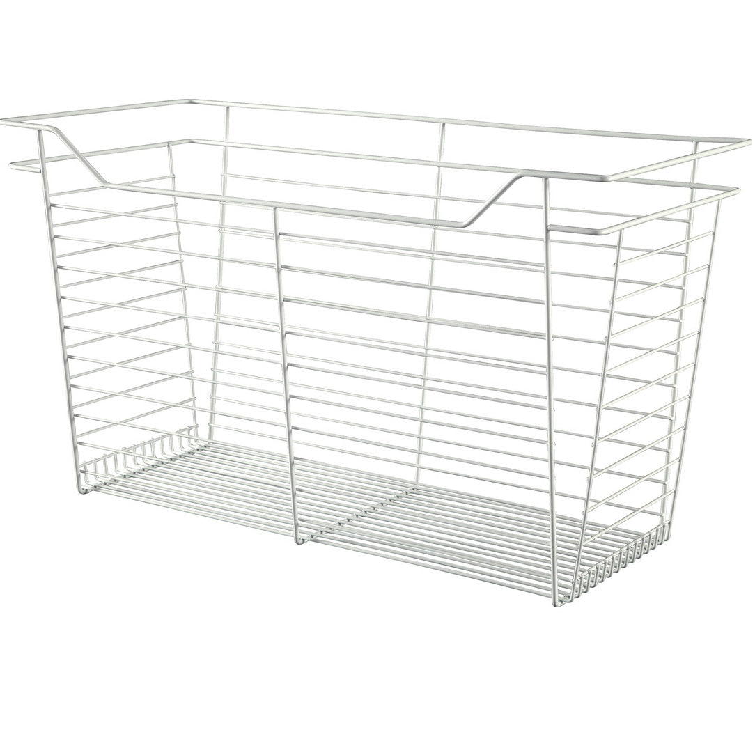 Hafele White, Powder-Coated Wire Basket for Closets