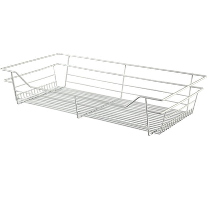 Hafele White, Powder-Coated Wire Basket for Closets