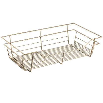 Hafele Matt Gold, Powder-Coated Wire Basket for Closets