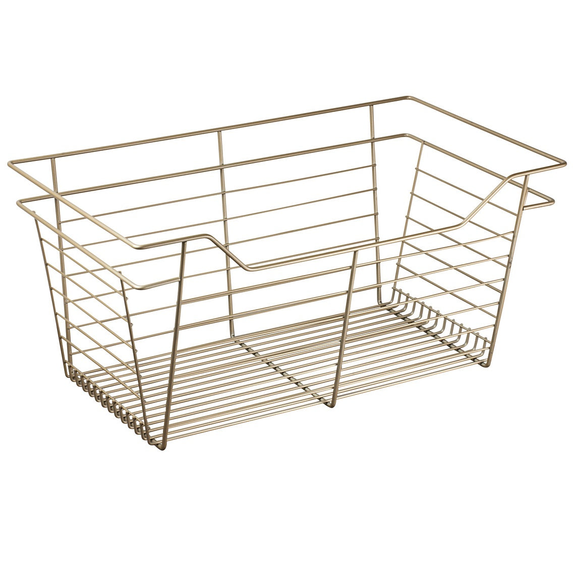 Hafele Matt Gold, Powder-Coated Wire Basket for Closets