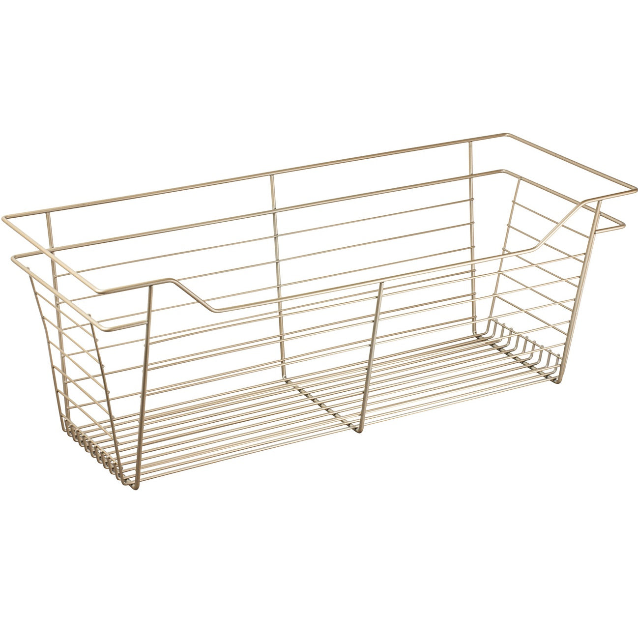 Hafele Matt Gold, Powder-Coated Wire Basket for Closets