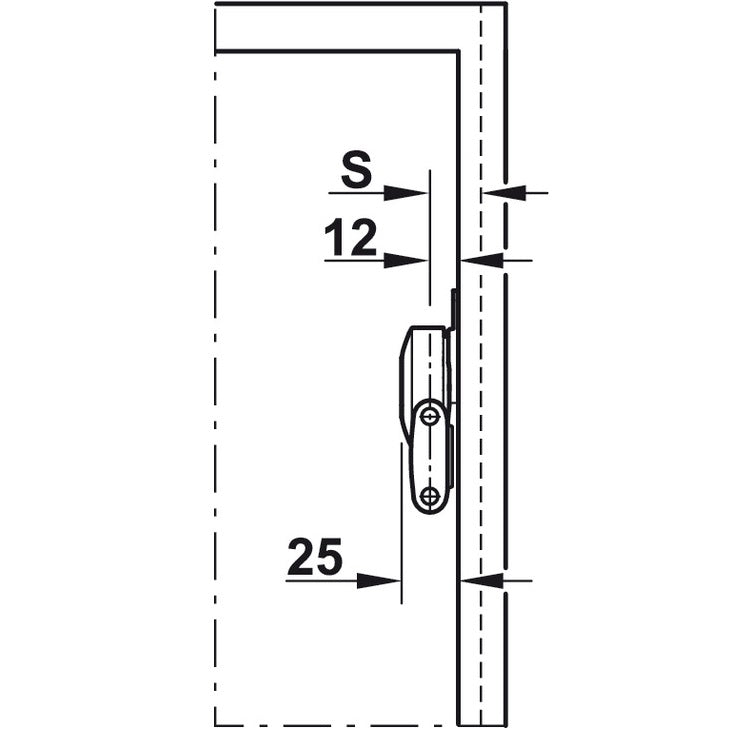 Hafele Flap Stay Hamper Kit for Laundry
