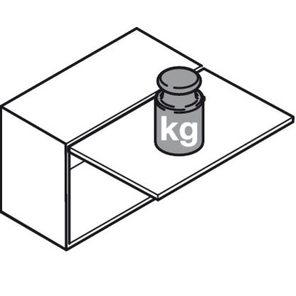 Hafele Flap Stay Hamper Kit for Laundry