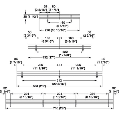 Hafele Shoe Fence for Shelves