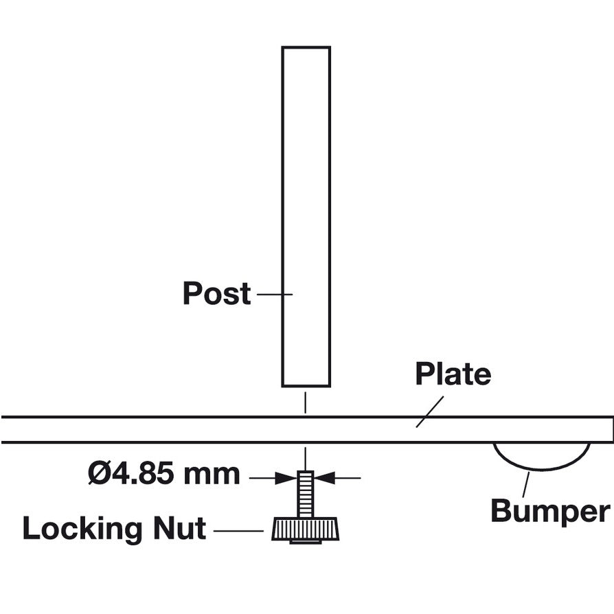 Hafele Fineline  Base Plate Kit Cookware Organizer