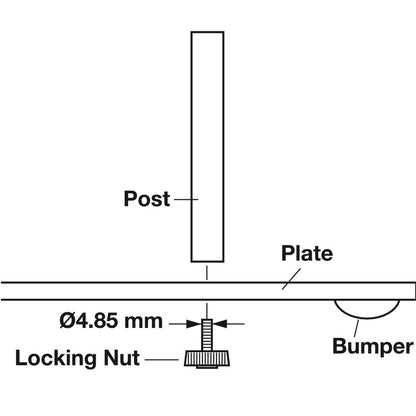 Hafele Fineline  Base Plate Kit Cookware Organizer