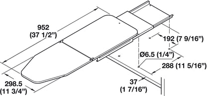 Hafele Ironfix Shelf-Mounted Ironing Board