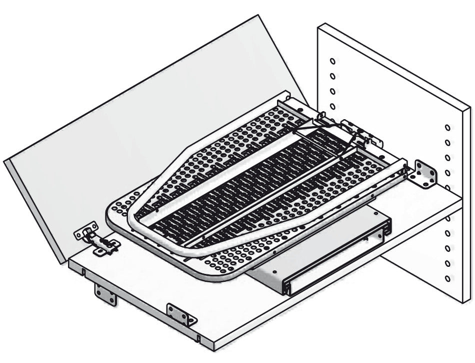 Hafele Ironfix Shelf-Mounted Ironing Board