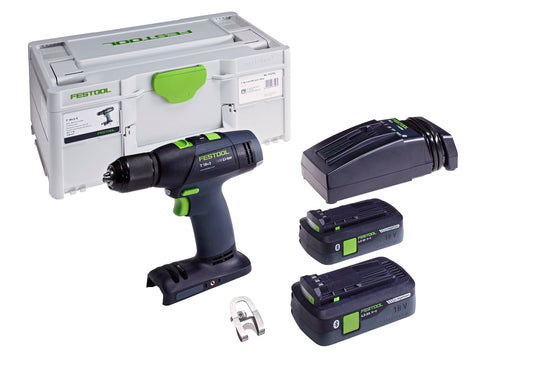 Festool 576754 T 18 E Cordless Drill Plus 4.0Ah Set