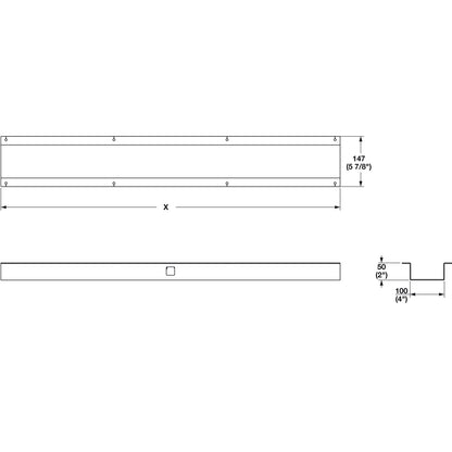 Hafele Hat Channel Cable Guide for Clever Table Base System