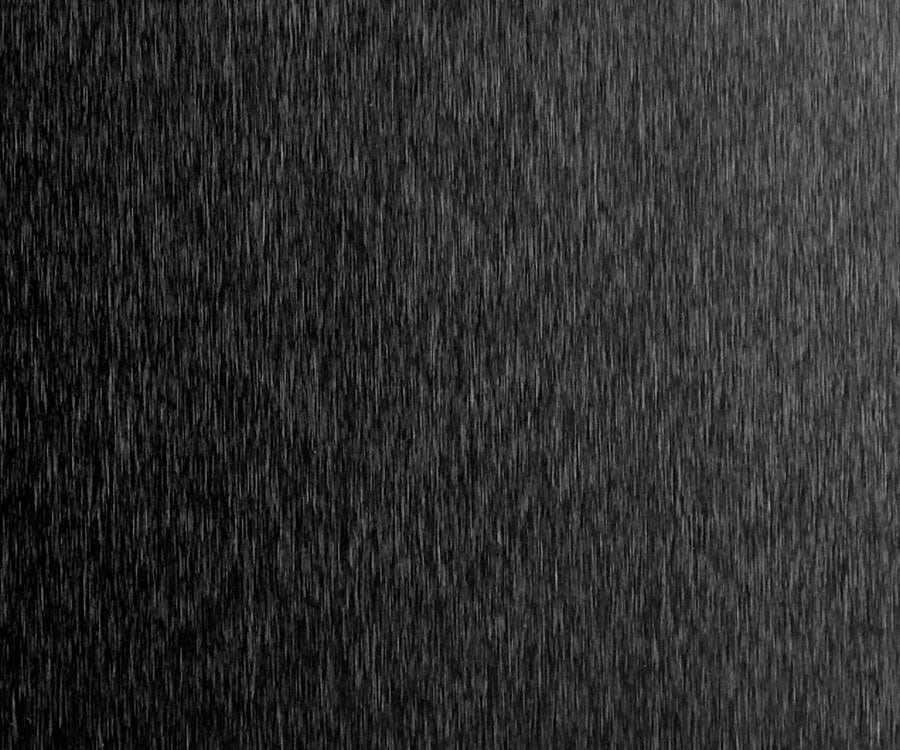 Brushed Black Aluminum 717 HPL Metal Sheet, 700 Series: HPL Classics - Chemetal