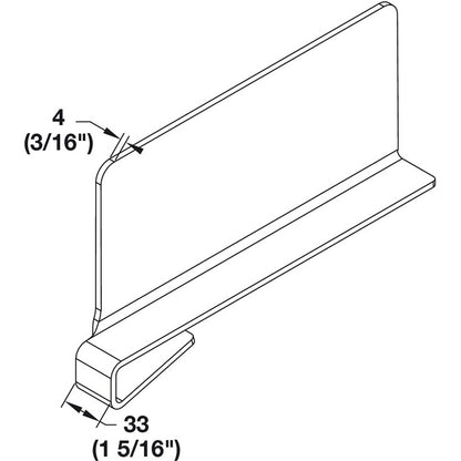 Hafele Acrylic Shelf Divider