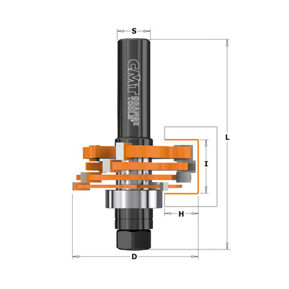 CMT 3 Wing Slot Cutter Router Bit
