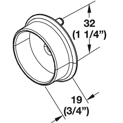 Hafele Round Wardrobe Tube with Supports TAG Synergy