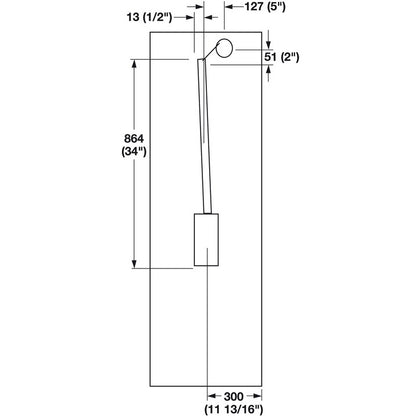 Hafele Standard Motorized Wardrobe Lift