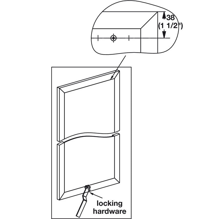 Hafele Fixed Mirror TAG Synergy Elite