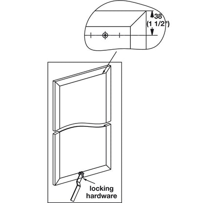 Hafele Fixed Mirror TAG Synergy Elite