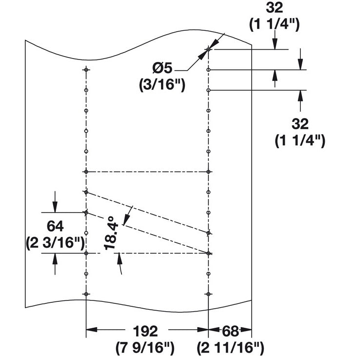 Hafele Shoe Rail TAG Synergy