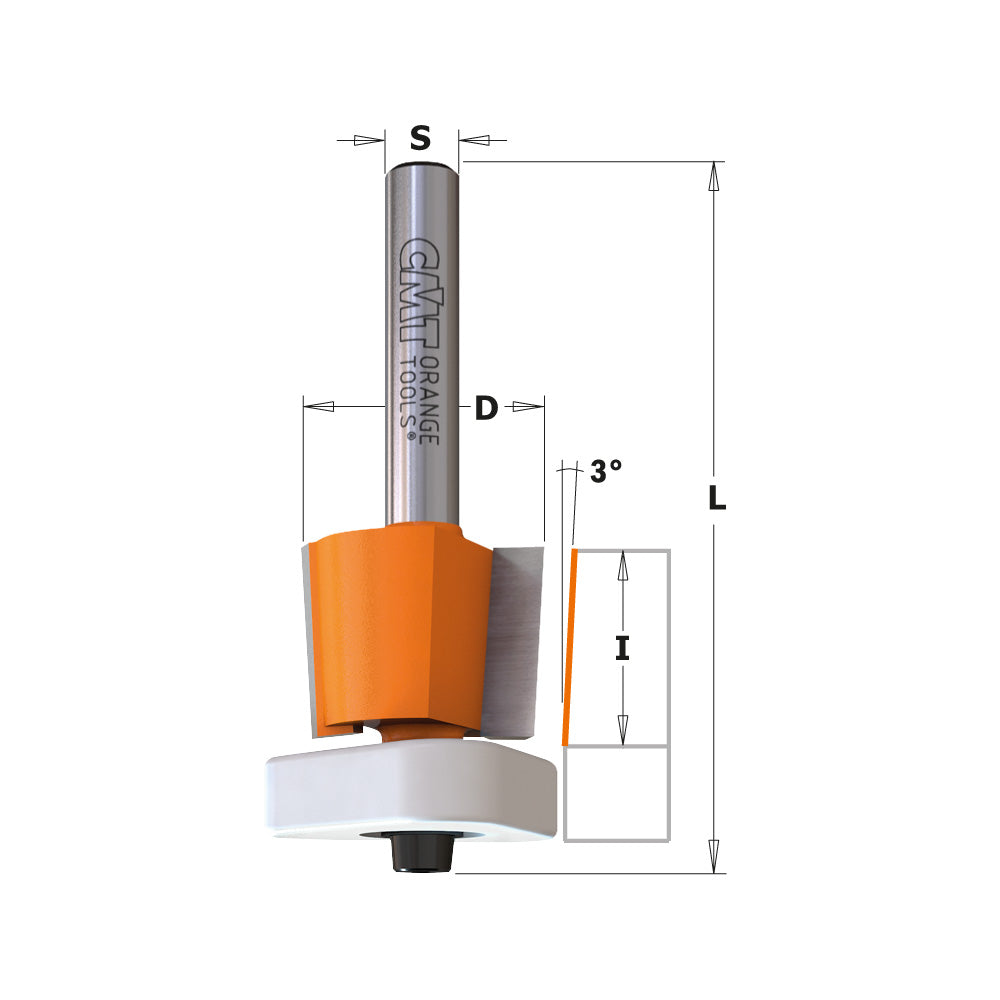 CMT 3 in 1 Flush Trim Router Bit, For MDF / Laminates