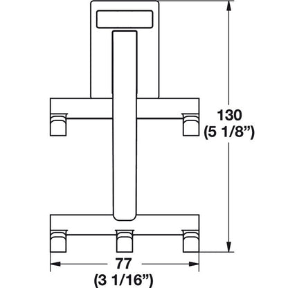 Hafele Cleat System Belt Hook TAG Synergy Elite