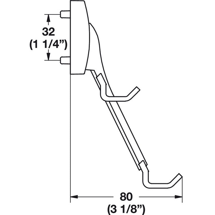 Hafele Cleat System Belt Hook TAG Synergy Elite