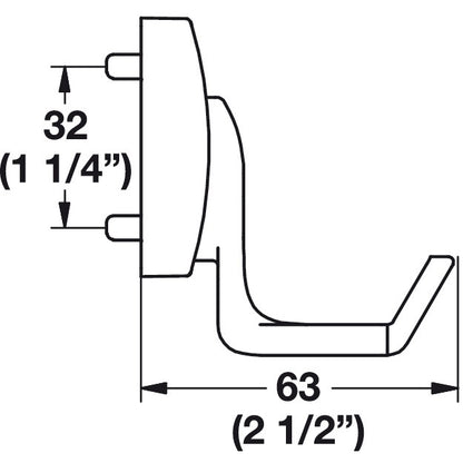 Hafele Cleat System Double Hook TAG Synergy Elite
