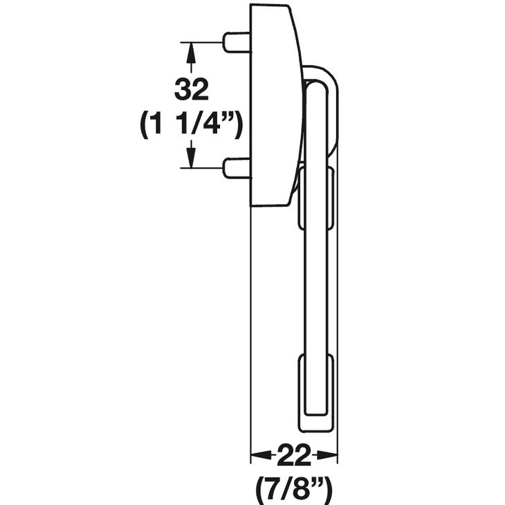 Hafele Cleat System Broom Hook TAG Synergy Elite