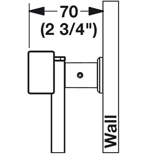 Hafele Vertical Mount, TAG Symphony Wall Mount System