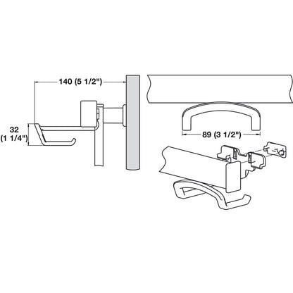 Hafele Small Shoe Hook TAG Symphony