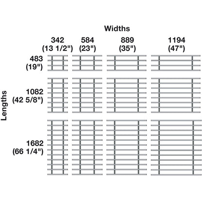 Hafele Horizontal Bar, TAG Symphony Wall Mount System