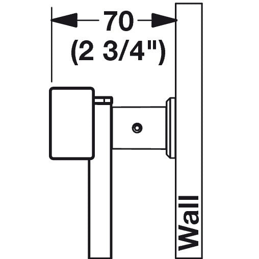 Hafele Horizontal Bar, TAG Symphony Wall Mount System