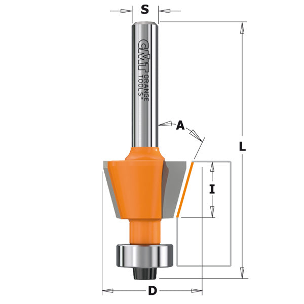 CMT Non-Blocking Combination Trimmer Router Bit