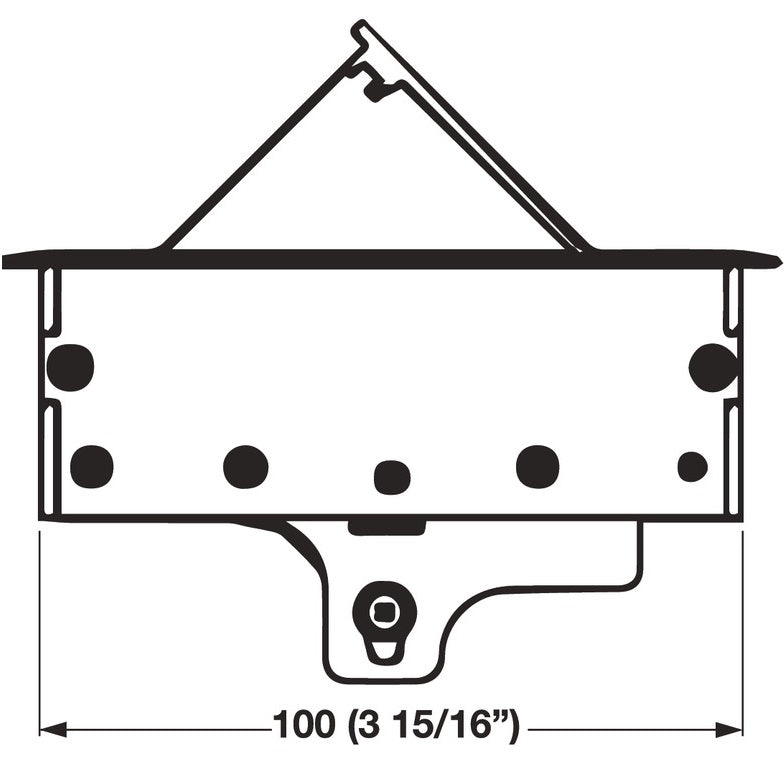 Hafele Hide-A-Dock Power Station With 1 AC Outlet, 2 USB Ports